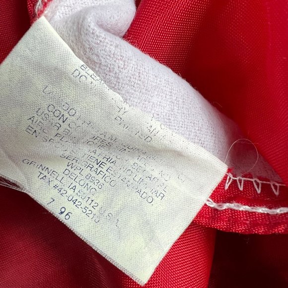 VTG 90s NHL Chicago Blackhawks Hockey Jacket Extra Large Red 1/4 Zip Windbreaker - Picture 4 of 16